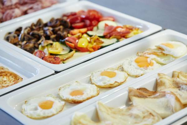 warm dishes breakfast buffet hotel apis krakow